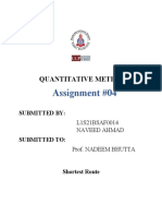 Assignment #04: Quantitative Methods