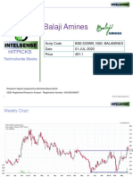 Balaji Amines: Scrip Code BSE:530999, NSE: BALAMINES Date 01-JUL-2020 Price 491.1