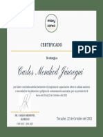Certificado Carlos