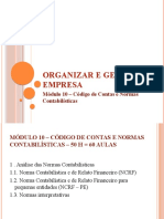 Módulo 10 - Código Contas e Normas Contabilisticas