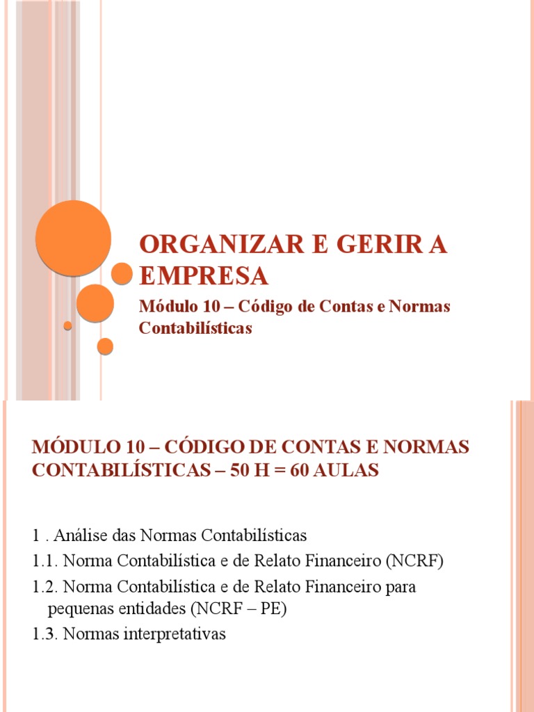 Código de Contas e Normas Contabilísticas | PDF | Contabilidade | Balancete