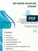 A PMDC Based Solar Air Cooler: Guide