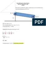 Bernoulli Equation Without Friction Homework