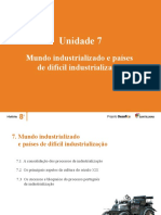 Mundo Industrializado e Países de Dificil Industrialização