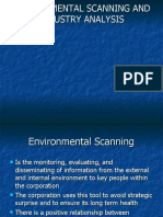 Environmental Scanning and Industry Analysis