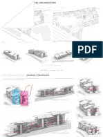 The Green Barcode - Site Level Organization: Site Plan at Roof Level Site Plan at Ground Floor Level