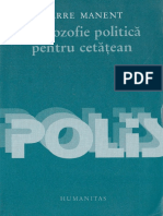 295203838 Pierre Manent O Filosofie Politica Pentru Cetatean