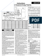 Instructions: Electronic Unit For BD35F/50F/35K Compressors, 101N0212, 101N0340 and 101N0650, 12/24V DC