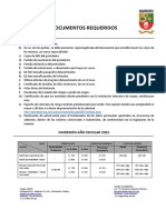 Documentos Requeridos 2022