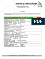 Plano de Ensino o Eu, o Outro e Nós Infantil Ii