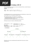 Subset Sum Problem