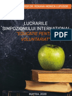 Lucrarile Simpozionului International Educatie Pentru Voluntariat NOIEMBRIE 2020