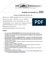 Comprobante de Preinscripcion Proceso V 2020-2021