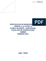 Protocolos bioseguridad COVID Odontología