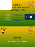 Pythagoras' Theorem and Trigonometric Ratios: Unit 34