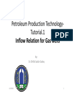 Petroleum Production Technology Tutorial.1: Inflow Relation For Gas Wells