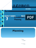 Managemen T: Foundations of Planning