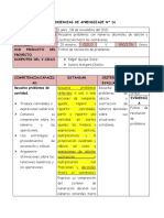 08-11-2021-Resolvemos Problemas de Adición y Sustracción Con Números Decimales Hasta Las Centésimas.