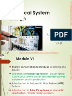 EE405 Electrical System Design: Arun Xavier Ap, Eee Vast