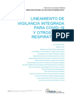 LINEAMIENTOS VIGILANCIA INTEGRADA PARA COVID-19 Y OTROS VIRUS RESPIRATORIOS Enero 2022
