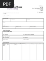 Cleaner Application Form Form