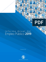 Informe Anual Del Empleo Público 2019