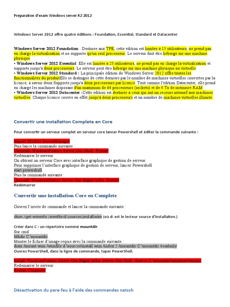 Guide complet sur Windows Server 2012 | PDF | Système de noms de ...