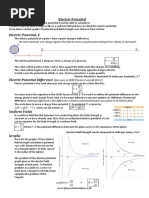 Electric Potential NOTES