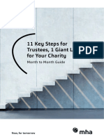 11 Key Steps For Trustees, 1 Giant Leap For Your Charity: Month To Month Guide