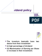 Dividend policy factors and forms under 40 characters