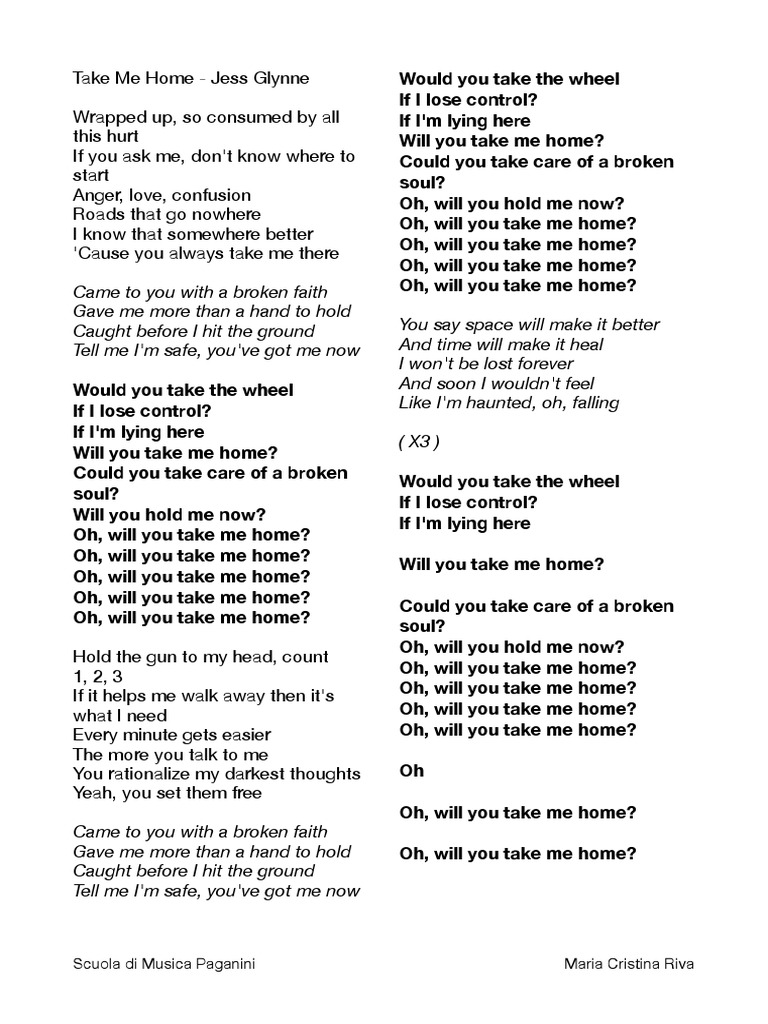 Take Me Home Meaning Jess Glynne