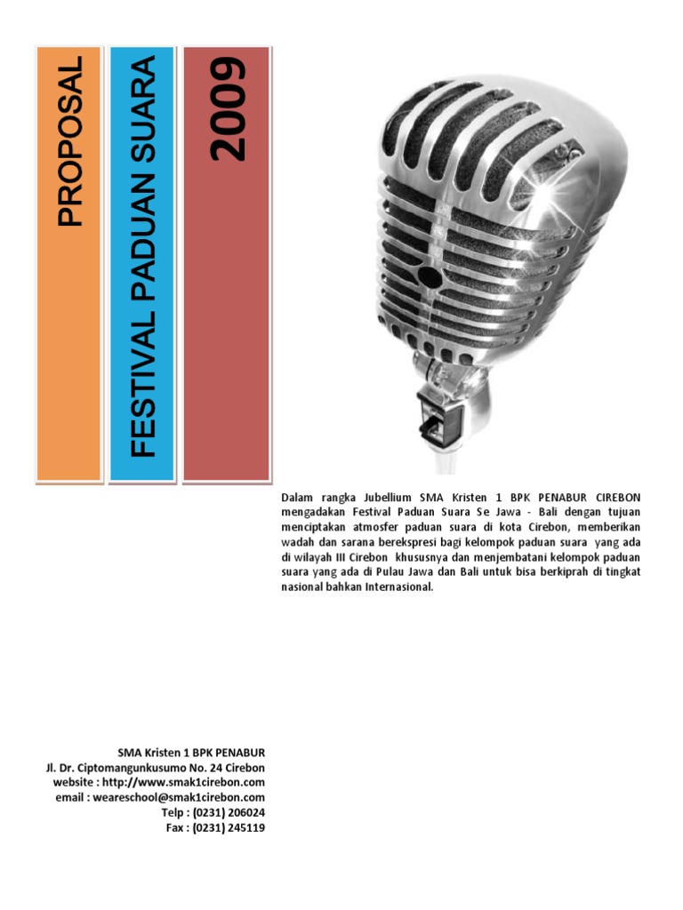 Contoh Proposal Musik