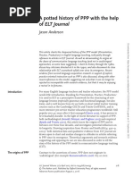 A Potted History of PPP With The Help Of: ELT Journal