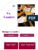 Leaders Vs Managers