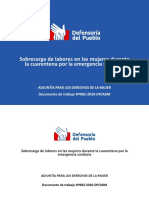 Documento de Trabajo N 002 2020 DPADM Sobrecarga de Labores en Las Mujeres Durante La Cuarentena Por La Emergencia Sanitaria