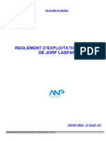 Reglement Dexploitation Port JorfLasfar