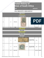 Postal History of The Union of South Africa: Post Offices Abelskop To Abrahamsvlei