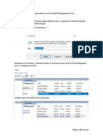 Proceso para Iniciar Servicio de GDATA Managament Server