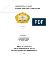 Makalah Perilaku Yang Menggangu Kesehatan - Kelompok 4