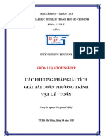 Khóa Luận Tốt Nghiệp Các Phương Pháp Giải Tích Giải Bài Toán Phương Trình Vật Lý - Toán