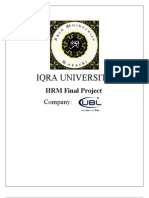 HRM Final UBL Report