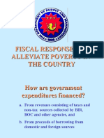 Fiscal Responses To Alleviate Poverty in The Country