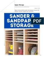 Compact Sander and Sandpaper Storage Rack
