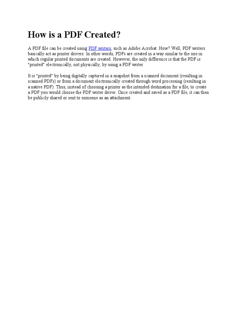 How PDFs Are Created and Shared | PDF