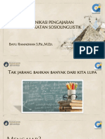 Praktek Komunikasi Pengajaran Dengan Pendekatan Sosiolinguistik - Guru Inovatif - Bayu Ramadhan - 14 Januari 2022