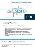 Chapter 6 - Normalization of Database Tables