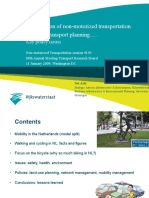 Session 9 - "The Position of Nonmotorized Transportation in Dutch Multimodal Planning - An Examination of Key Policy Issues" by Jos Arts