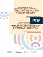 Sexto Seminario Internacional Sobre Traducción YVY MARAE Y