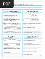 Present Simple: Interrogative Affirmative