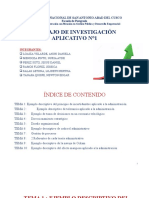 Trabajo de Investigacion Aplicativo #Diapositivas Maestría en Administración - Unsaac Dr. Daniel Linares